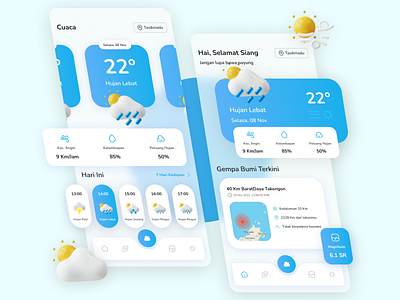 Weather App design ui