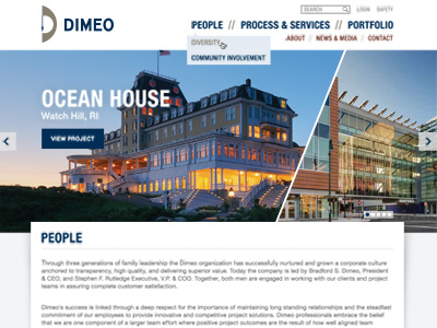 Dimeo Website Design branding identity web web design website
