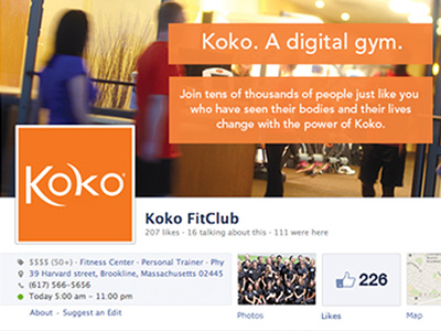 Koko FitClub | Facebook design facebook marketing social media