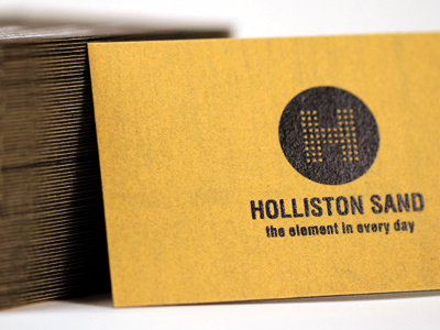 Holliston Sand Paper Business Cards