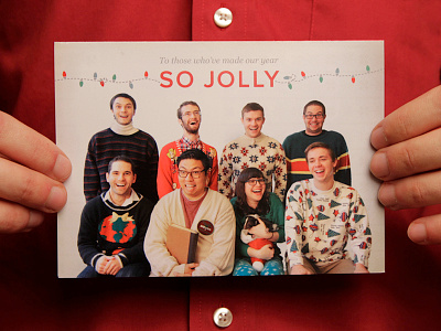 Figmints' Jolly Holiday Card card christmas happy family holiday skunk studio ugly sweaters
