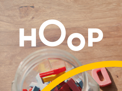 Hoop Landing Page on an iPad - v1.00