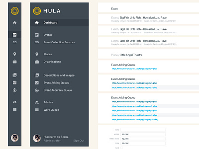 Hula.Hoop our Admin admin guides hoop hula navigation ui