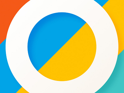 Hoop Icon android app blue circle colours hoop icon ios red turquoise yellow