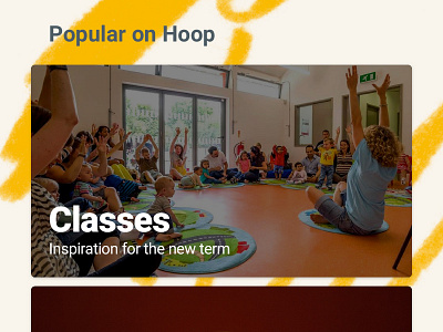 Hoop Classes Card android app classes drawing hoop kids parents toddlers
