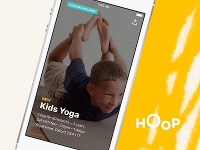 Hoop Poster Card Full activity android app hoop ios label photo share yoga