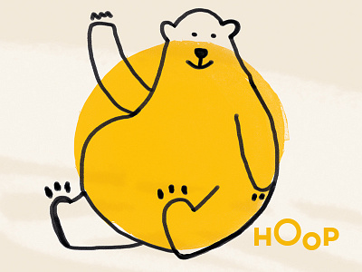 Hoop Illustration android app bear fun hoop illustration ios kids yellow