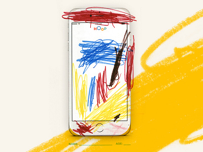 Hoop Kids Drawings android app colours device drawing hoop illustration ios kids scribbles