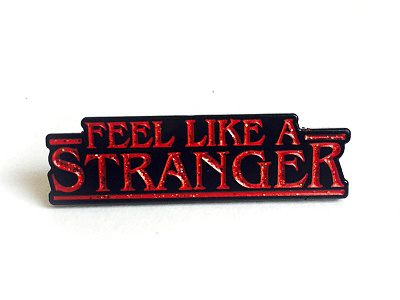 Feel Like A Stranger Pin feel like a stranger glitter grateful dead jerry garcia logo music netflix parody photograph physical pin stranger things