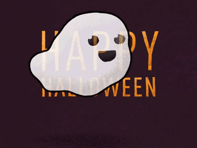 HAPPY HALLOWEEN cute ghost halloween jittery line smoke texture vector