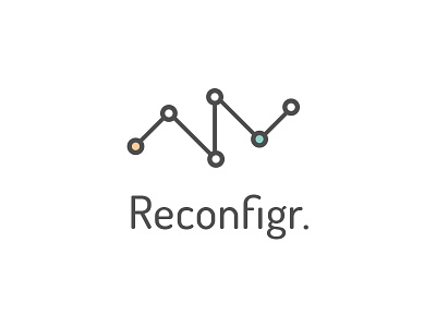 Reconfigr connectivity devices dosis internet iot logo mobile networking points round technology things