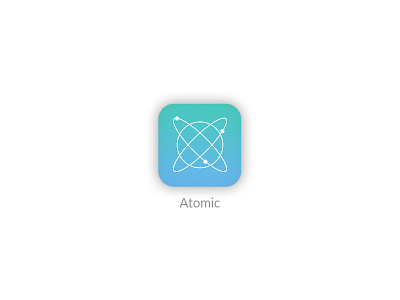 Atomic app icon app gradient icon ios