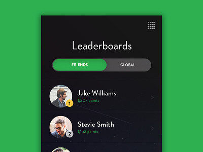 Leaderboard brandon dark game green leaderboard space ui