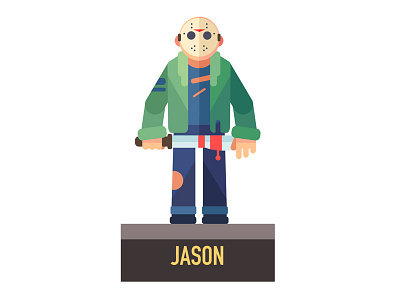 Jason flat graphic illustration jason vector
