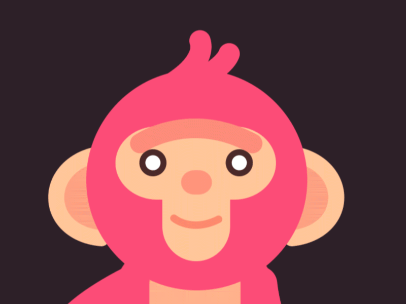 Monkey animation basketball dunk garphic illustration monkey motion