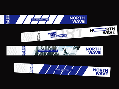 NorthWave Wristband blue branding design graphic design ski snow snowboard sport typography web design