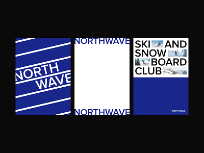 NorthWave Posters blue design graphic design poster poster art poster design ski snow snowboar sport typography web design winter