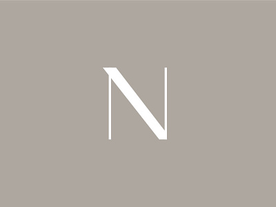 Nonette brand brown elegant fashion logo logotype minimal