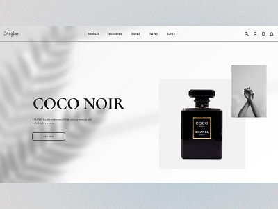 Perfume Website Design / Main Page