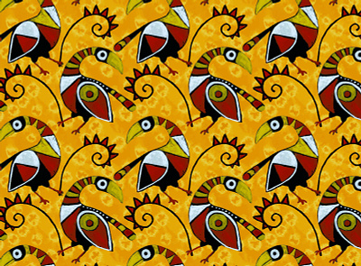 Seamless vector pattern. African birds on shibori background. afrika fabric illustration native seamless pattern textile vector