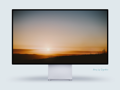 The Sunset branding design gradient illustration illustrator landscape minimal vector wallpaper website