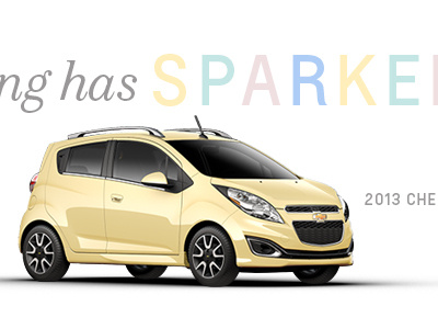 Spark automotive car chevrolet pastel spring