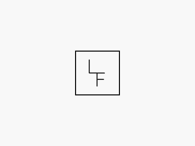LF branding letters logo monogram square