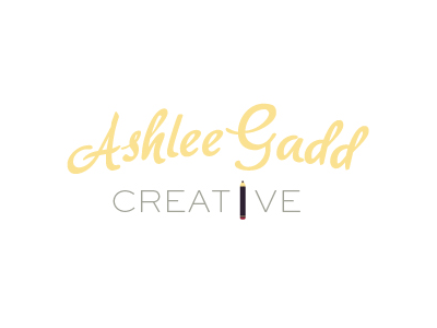 Ashlee Gadd Creative Logo arch creative logo pencil