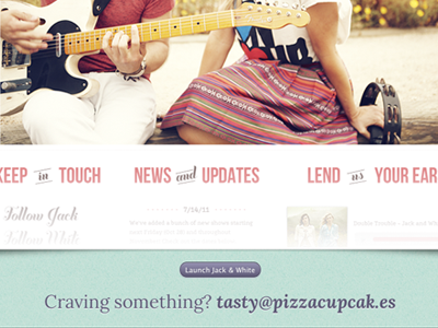 PizzaCupcakes button css3 drop shadows his and hers portfolio web design