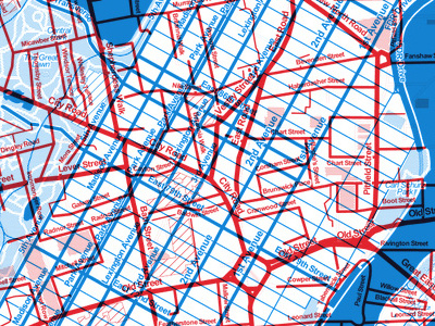 LDN x NYC closeup london maps new york