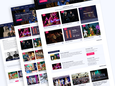 Website for the Theater. android app design ios mobile ui ux webdesign