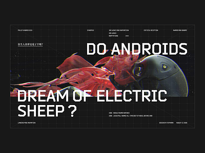 Do Androids Dream of Electric Sheep? black chinese daily design graphics layout typography ui ux web
