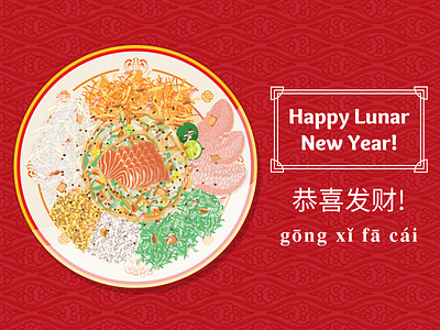 Happy Lunar New Year! Have some Lou Hei guys! chinese new year cny interactive louhei lunar new year