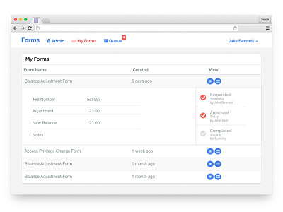 Form Details and Progress