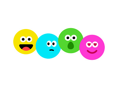 Emojis :) artwork colors emojis emotions figma illustration vector art