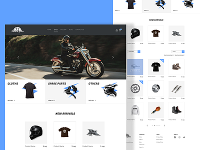Shop Page - Web design bikes modified bikes online store shop page web design