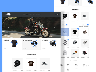 Shop Page - Web design