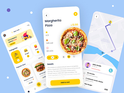 Food Delivery app design create with figma figma food app online food order uiux