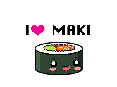 MAKI DESIGN design graphic logo maki noctali sushi
