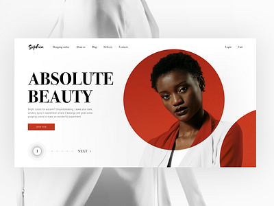 Luxury store. Absolute beauty🔥 button circle clean design clean ui design desktop ecommerce fashion figma minimal model page shopping simple store ui uiux web web design webdesign