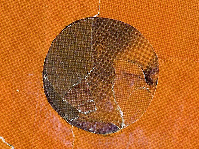 Orange collage orange ripped paper