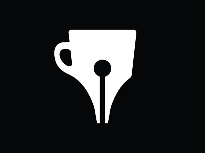 Pen Mug Mark for Publishing Company brand design icon vector
