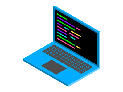 Isometric Laptop Illustration