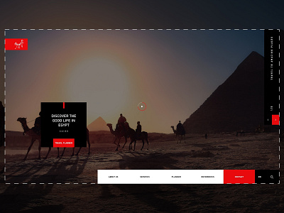 Egypt Home Page For Travel Site abdellatief ahq clean design egypt logo places qwhayf travel ui ux website