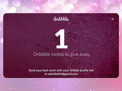 Dribbble invites abdellatief ahq app away design dribbble dribbble invite give give away invitation join qwhayf ui ux