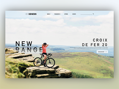 DailyUI 003 - Genesis Bikes Landing Page