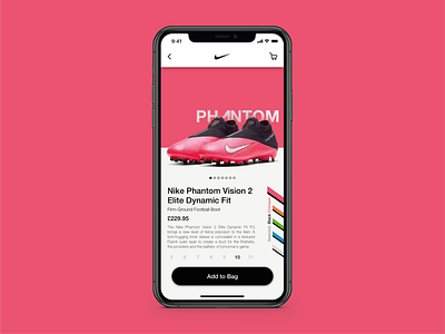 DailyUI 012 - eCommerce Shop app app design boots buy card cart dailyui ecommerce football ios mobile nike payment shop shopping shopping cart ui ux