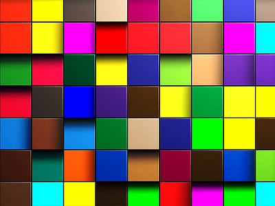 vector background of multi-colored cubes