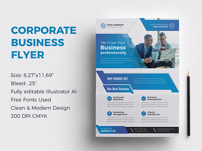 Corporate Business A4 Flyer Template Print Ready a4 brochure a4 flyer branding busines flyer corporate business flyer corporate flyer flyer design flyer template print design template design