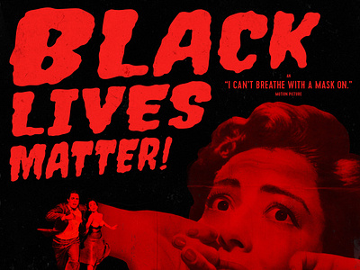 Black Lives Matter animation blm collage design experiment halloween horror layout movie poster type typography
